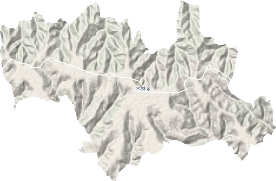 木林乡地形地图