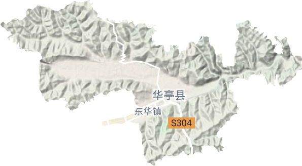东华镇地形地图