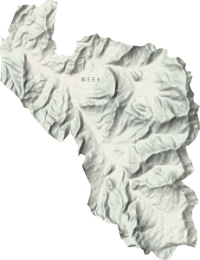 南王庄乡地形地图