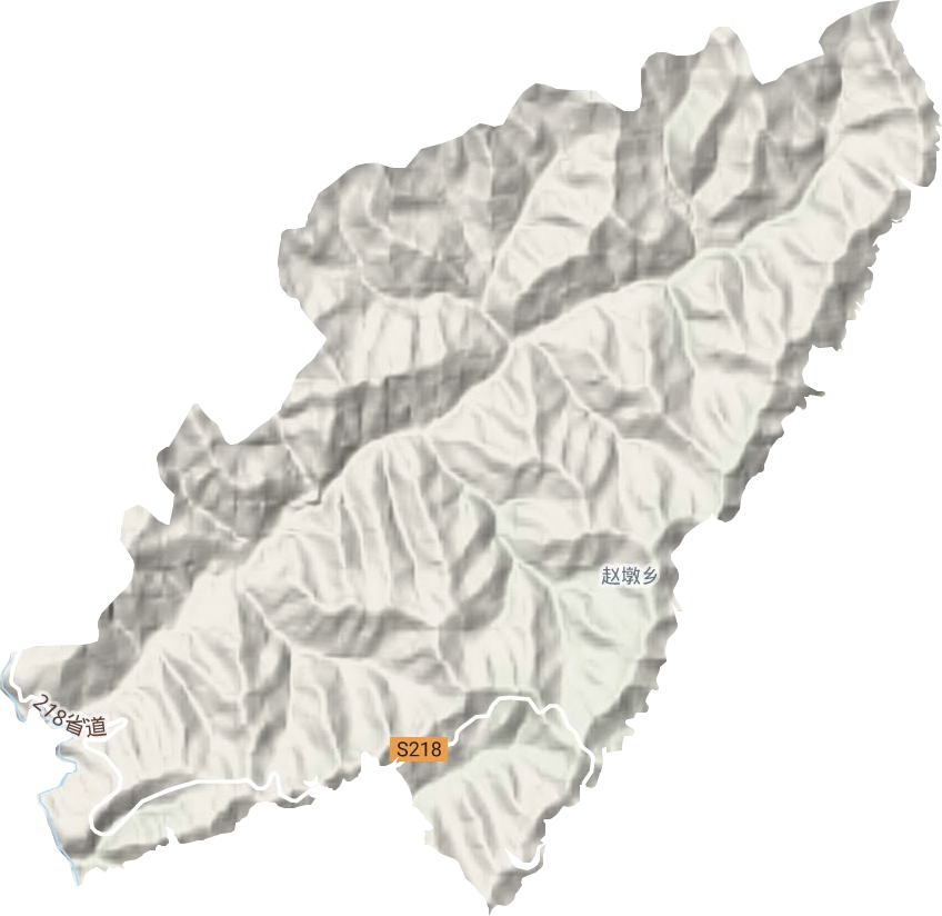 赵墩乡地形地图
