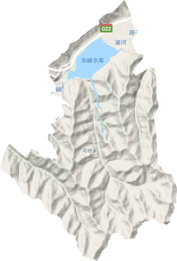 司桥乡地形地图