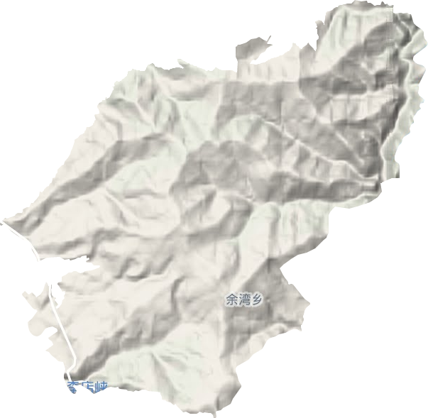 余湾乡地形地图