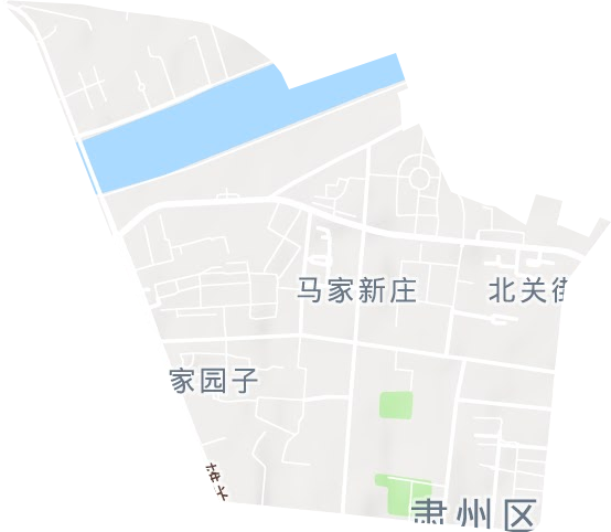 西北街街道地形地图