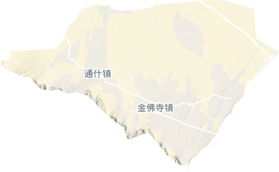 金佛寺镇地形地图