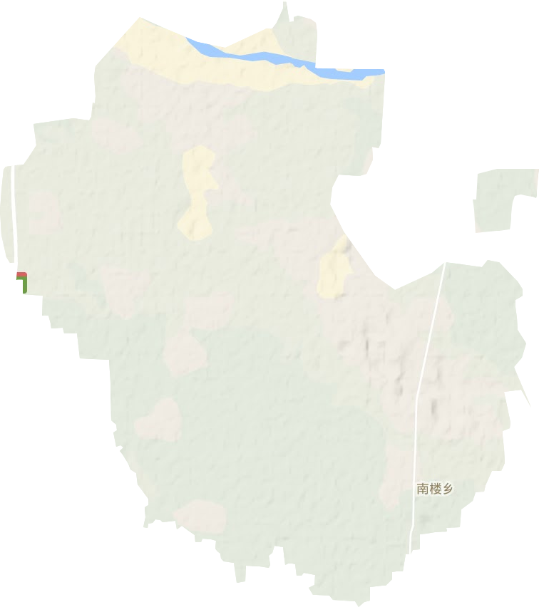 南楼乡地形地图