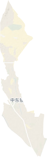 中东镇地形地图