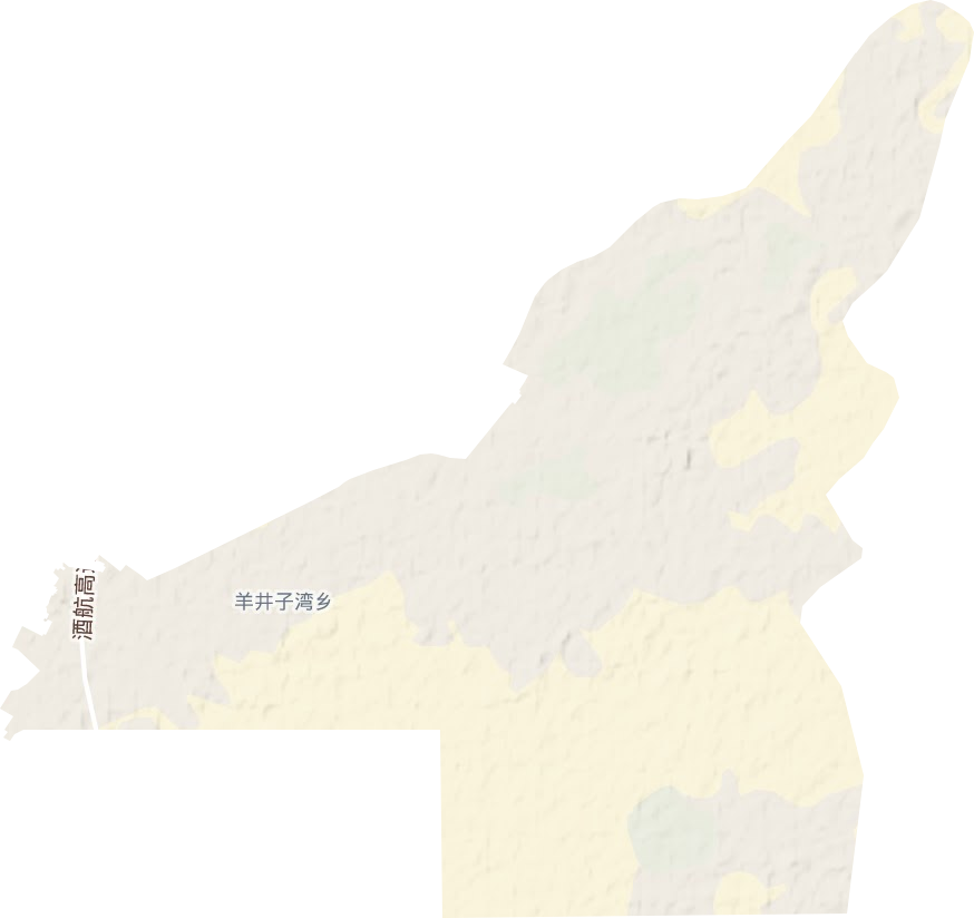羊井子湾乡地形地图