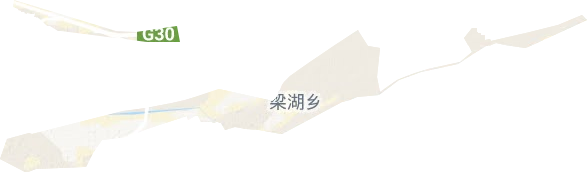 梁湖乡地形地图