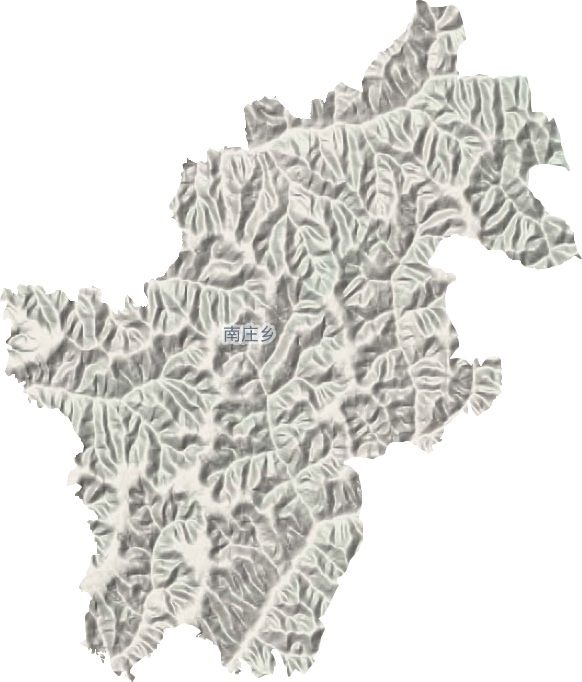 南庄乡地形地图