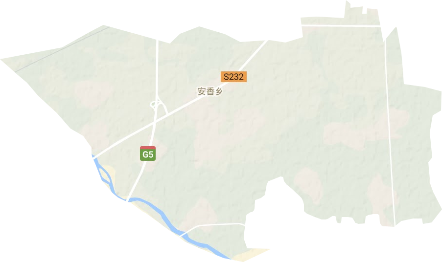 安香乡地形地图