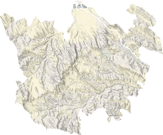 甜水镇地形地图