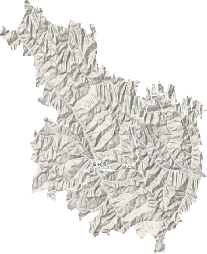 演武乡地形地图