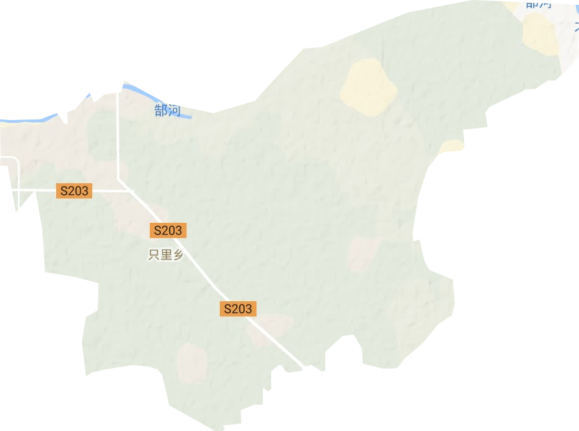 只里乡地形地图