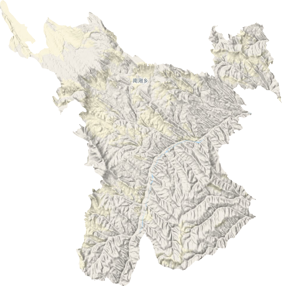 南湫乡地形地图