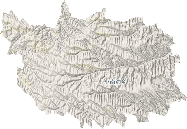 小南沟乡地形地图