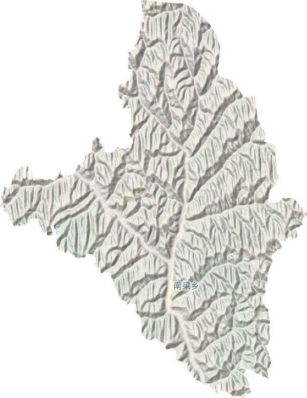 南梁镇地形地图