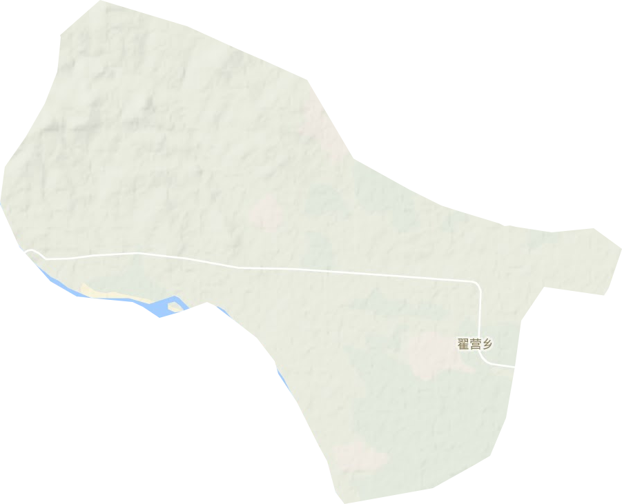 翟营乡地形地图