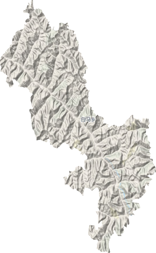 白马乡地形地图