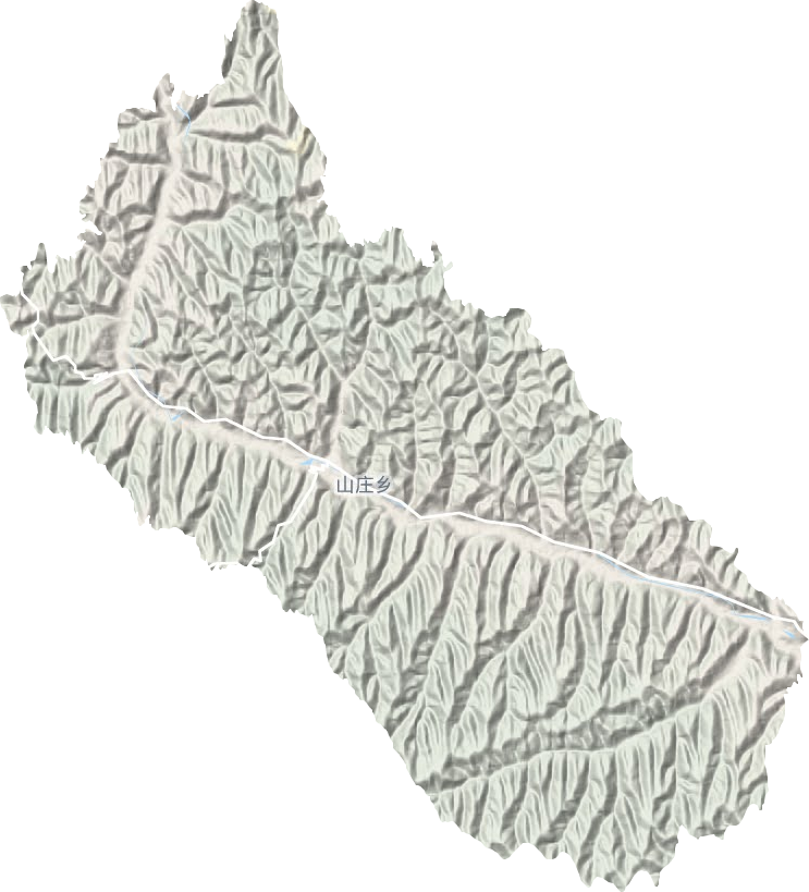 山庄乡地形地图