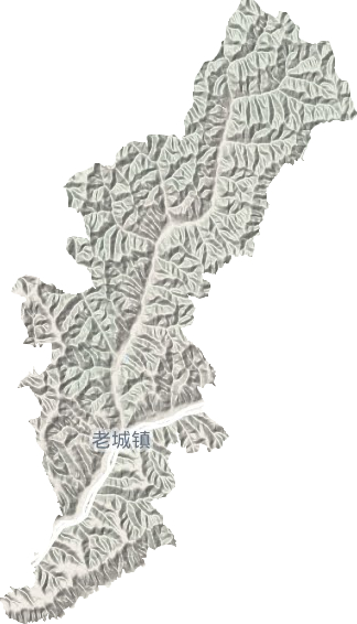 老城镇地形地图