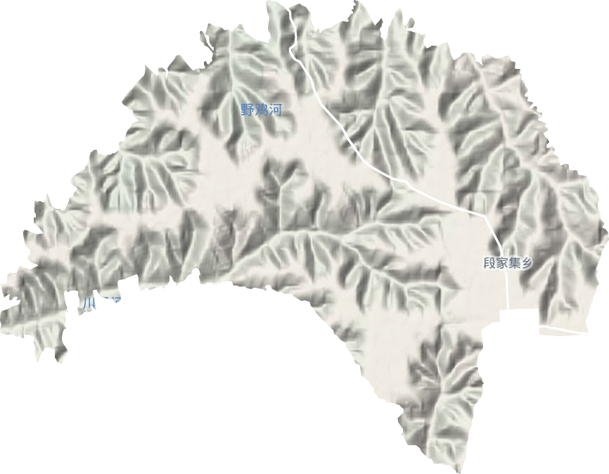 段家集乡地形地图