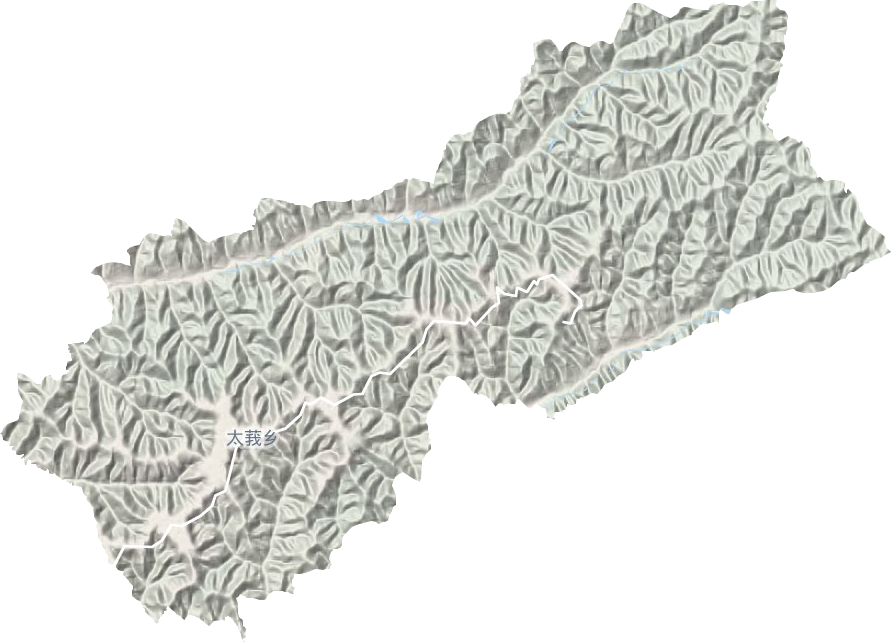 太莪乡地形地图
