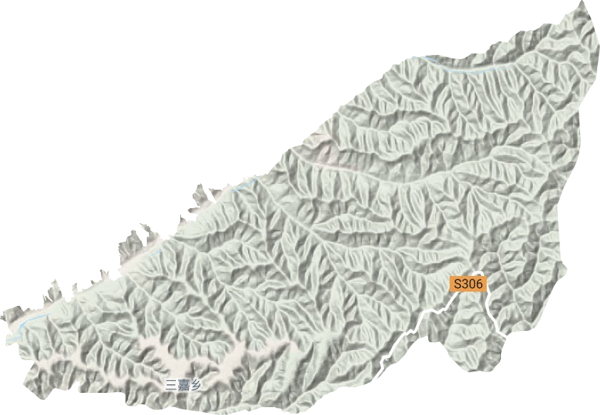 三嘉乡地形地图