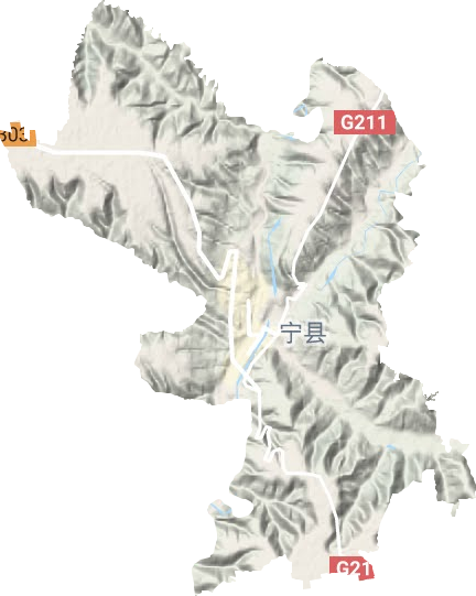 新宁镇地形地图