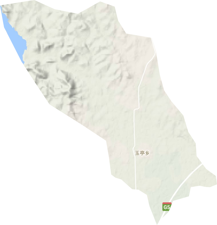 玉亭乡地形地图
