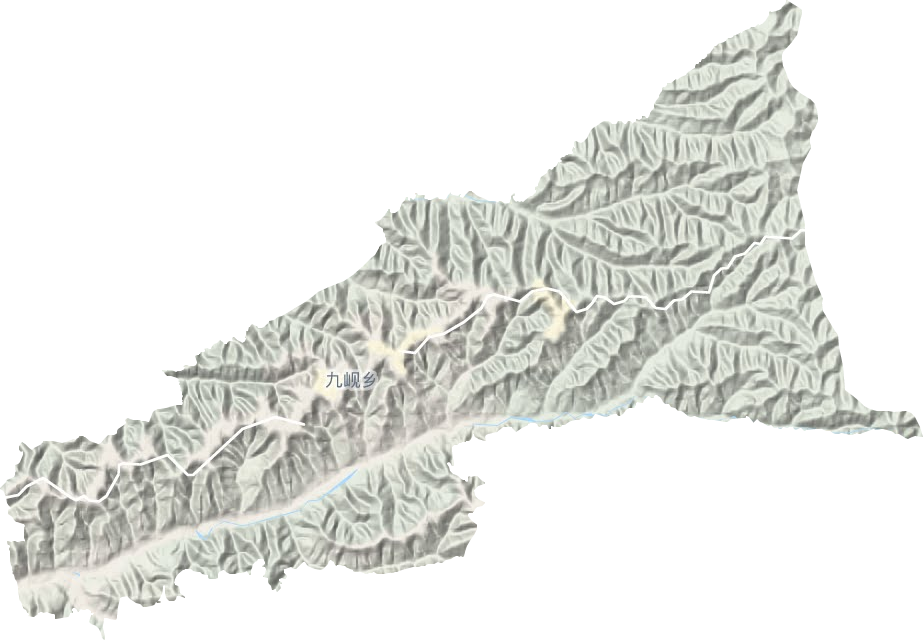 九岘乡地形地图