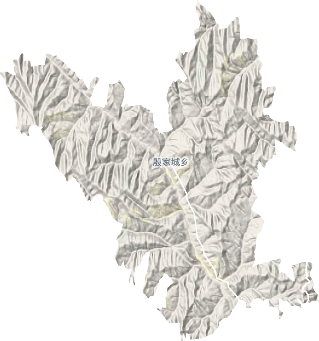 殷家城乡地形地图