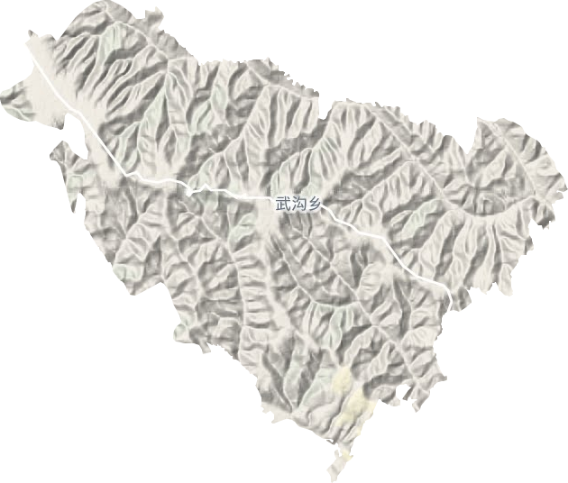 武沟乡地形地图