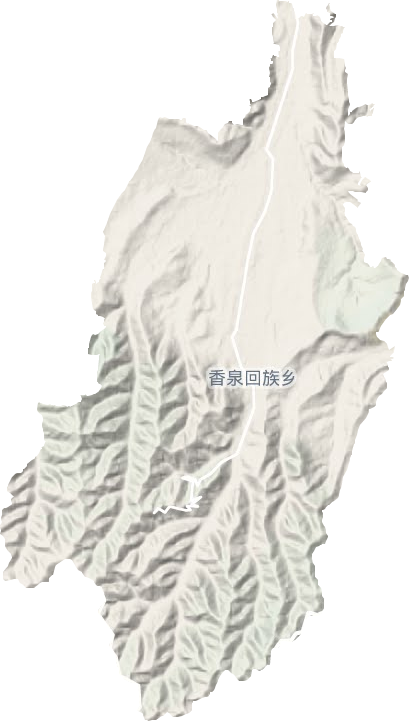 香泉镇地形地图