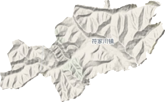 符家川镇地形地图