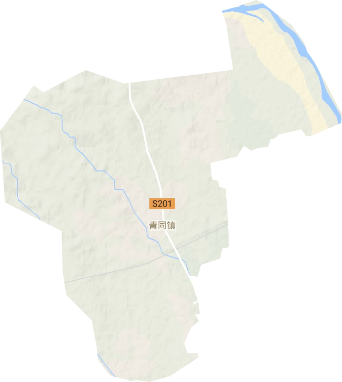 青同镇地形地图