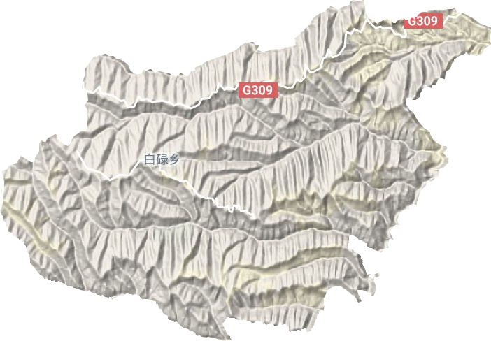 白碌乡地形地图