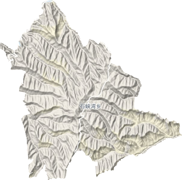 石峡湾乡地形地图