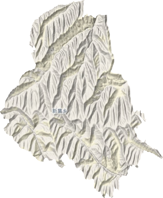 新集乡地形地图
