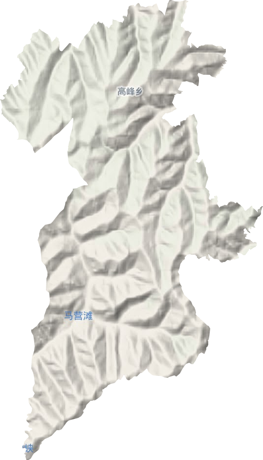 高峰乡地形地图
