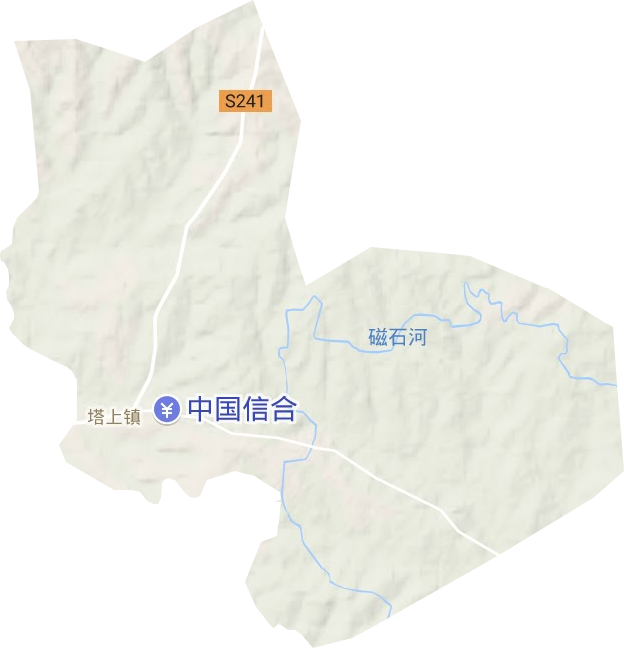 塔上镇地形地图