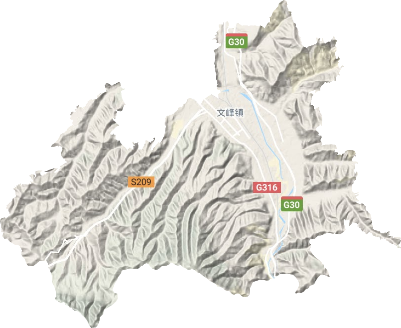 文峰镇地形地图