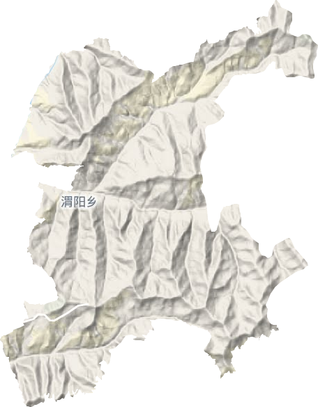 渭阳乡地形地图