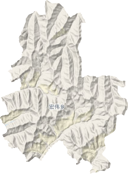 宏伟乡地形地图