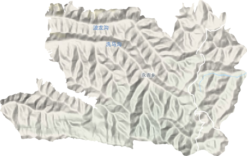 永吉乡地形地图