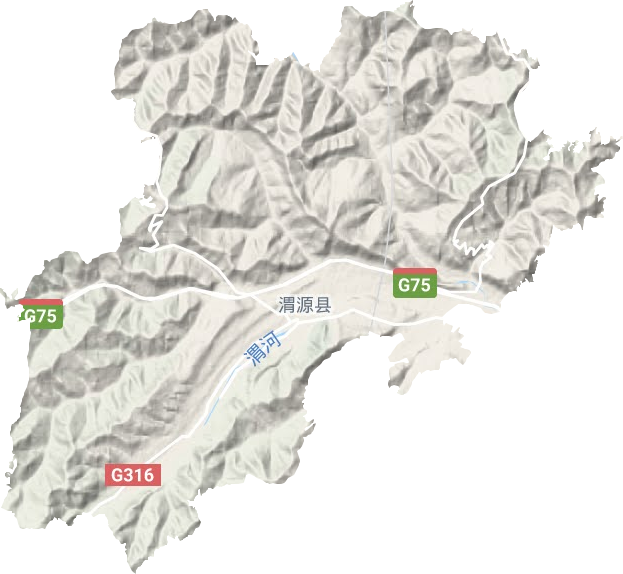 清源镇地形地图