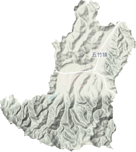 五竹镇地形地图