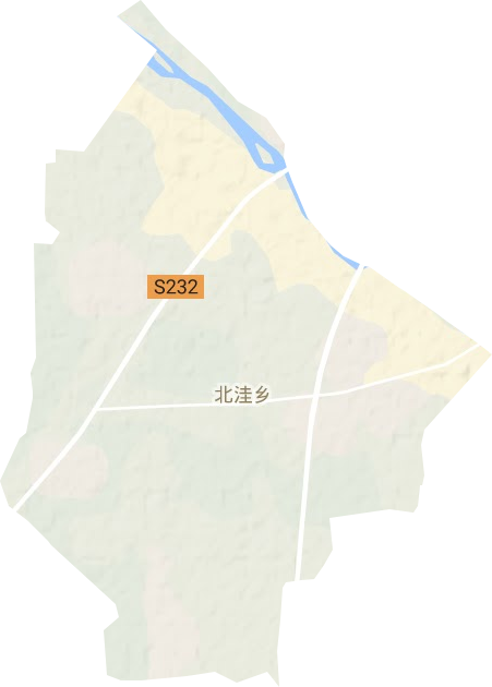 北洼乡地形地图