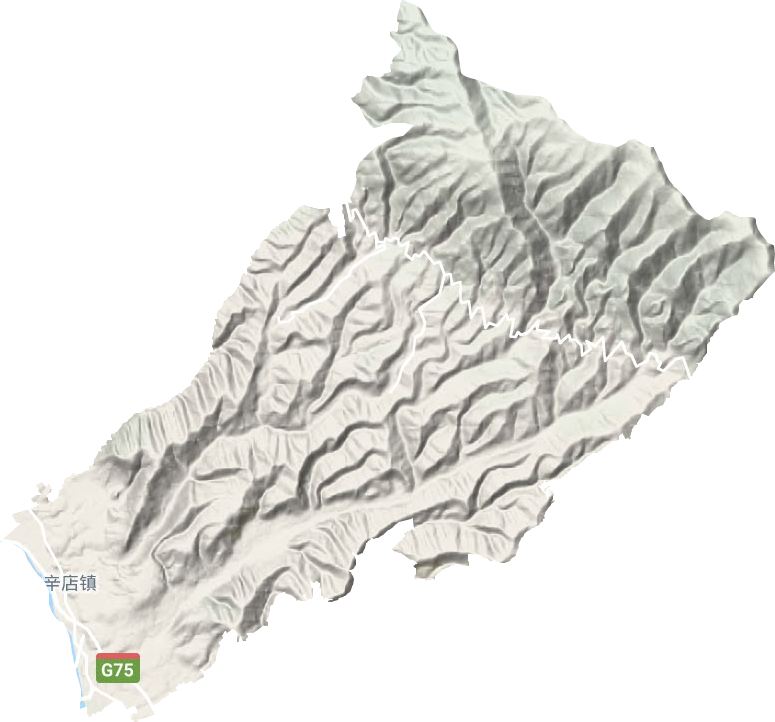 辛店镇地形地图