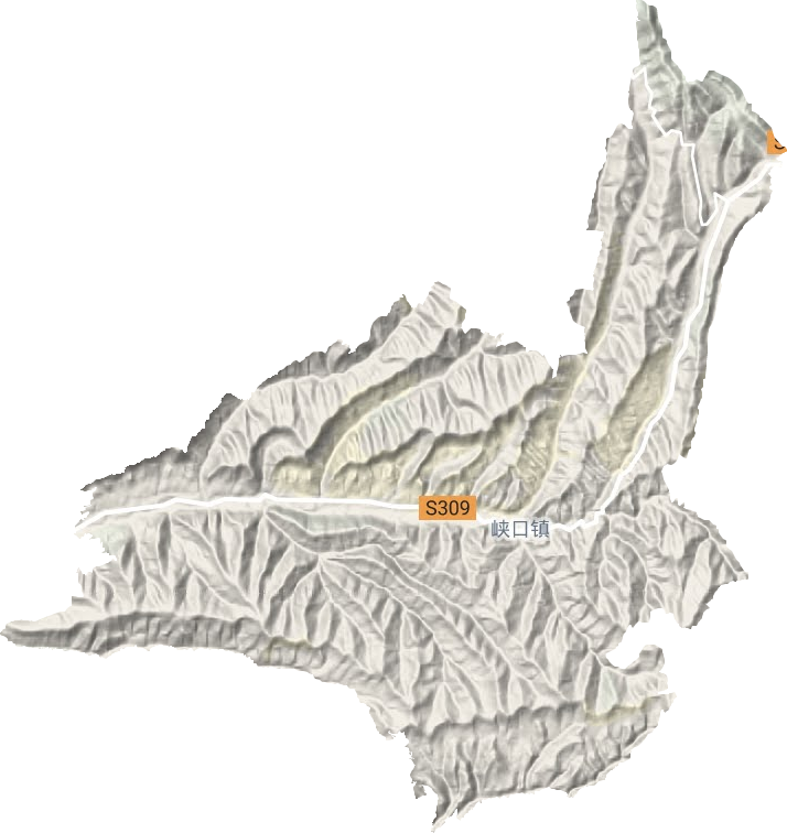 峡口镇地形地图