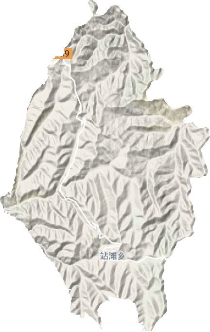 站滩乡地形地图